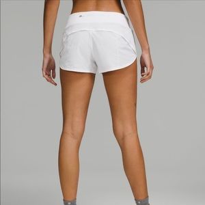 Speed Up Low-Rise Lined Shorts 2.5” Lululemon White
